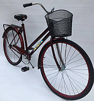 Дорожній 28 Лелека Люкс Харків (посилена спиця 3 мм, захист ланцюга) жіночий міський заводський велосипед доріжок Волінь +