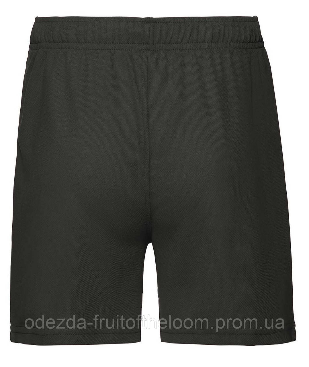 Чорні шорти дитячі для дівчинки літні Kids performance shorts Fruit of the loom
