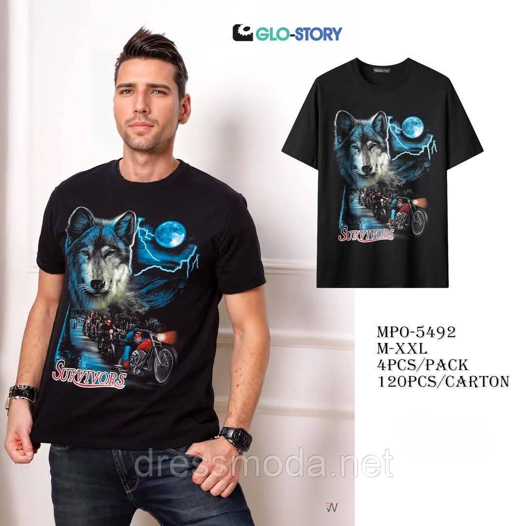 Чоловічі футболки Glo-Story M-2XL
