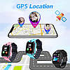 Розумний годинник для дітей Clleylise. GPS, SIM-карта, голосовий чат, SOS, водонепроникний IP68, фото 6