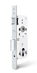 Замок врізний під циліндр Rebosse ( міжвісь 85мм,бексет45мм) нікель