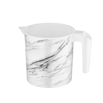 Ковш 1,4л з малюнком білий мармур пластик ELIF