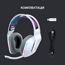 Навушники Logitech G733 Lightspeed Wireless RGB Gaming Headset White NoBox, фото 5