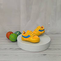 Жовті утеплені пінетки кросівки для новонароджених