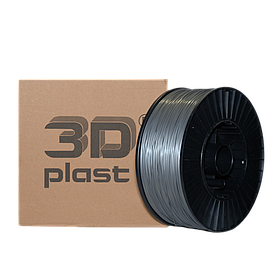 Філамент PLA 1,75мм 3,0кг, сірий-металік