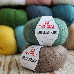 Mondial Dolce Mohair, 50гр/150м, Мохер, акрил