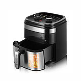 Аерофрітюрниця на 7 л з гратами та невеликими шампурами 1500 Вт Air Fryer RAF 5354 Фритюрниця на кухню, фото 3