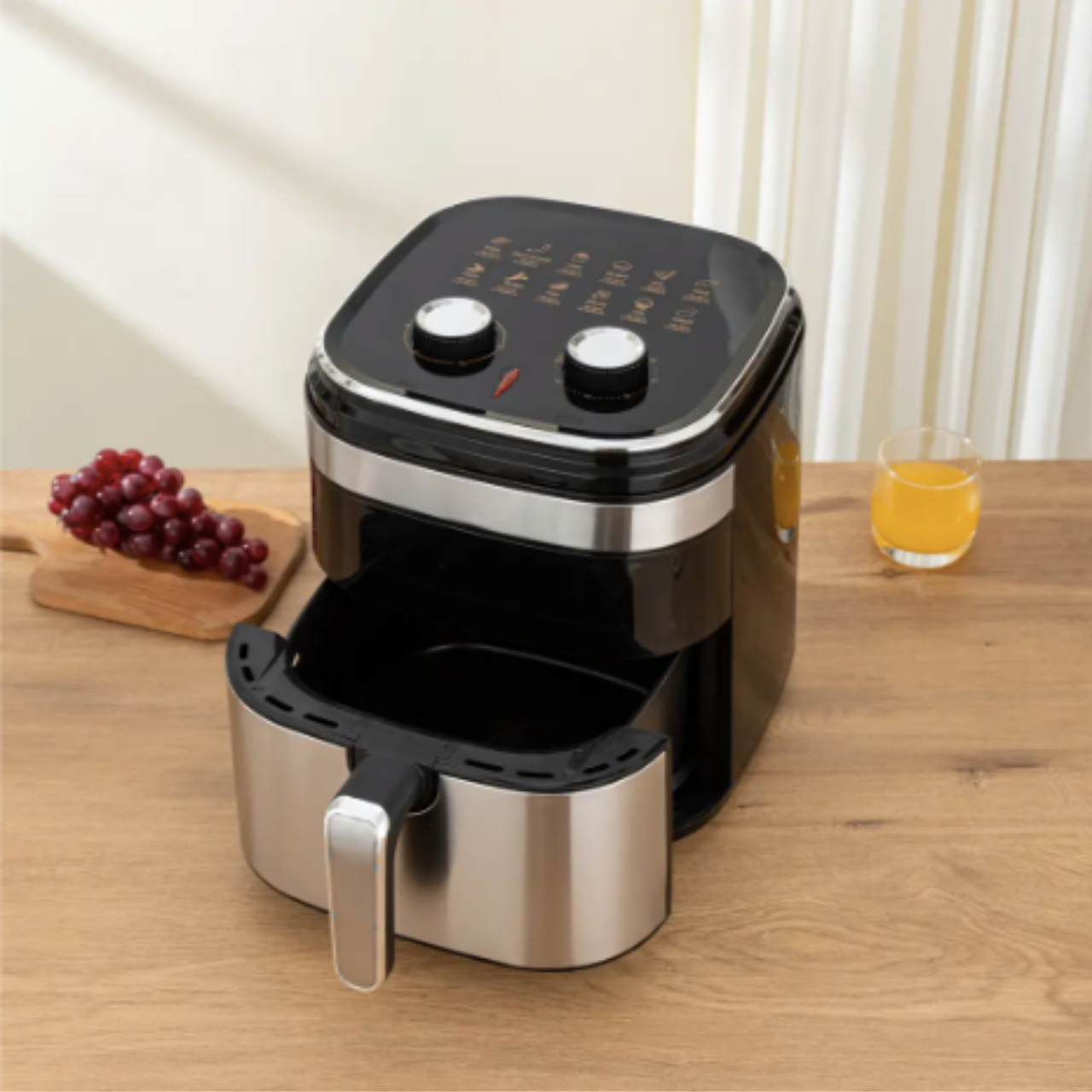 Аерофрітюрниця на 7 л з гратами та невеликими шампурами 1500 Вт Air Fryer RAF 5354 Фритюрниця на кухню