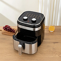 Аерофрітюрниця на 7 л з гратами та невеликими шампурами 1500 Вт Air Fryer RAF 5354 Фритюрниця на кухню