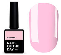 NAILSOFTHEDAY Milky pink top ніжний молочно-рожевий топ без липкого шару для нігтів, 10 мл