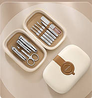 Манікюрний набір MANICURE Spase 10 предметів бєжевий