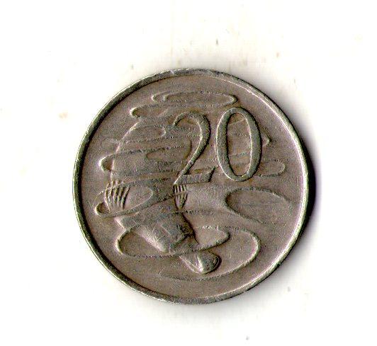 Австралія Королева Єлизавета II 20 центів 1973 рік №2368