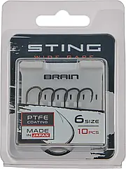 Крючок Brain Sting Classic Wide Gape #6 (10 шт/уп)