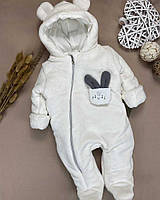 Теплий комбінезон холодна осінь зима для новонароджених 62
