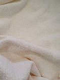 Махрове полотно бавовна двостороннє💕молоко, фото 2