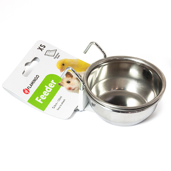 Flamingo Feeder With Hook ФЛАМІНГО годівниця для мишей, хом’яків, дегу, шиншил, невеликих птахів, навісна з гачками, фото 1