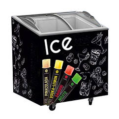 Камера морозильна 200 л, 3 кошика, випукле скло Freeze  -18…-25°С, морозильний ларь зі скляними розсувними дверима