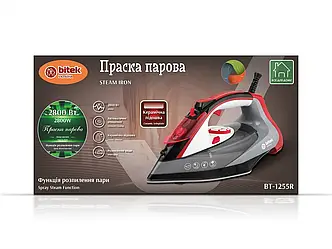 Праска парова з керамічною підошвою 2800Вт BITEK BT-1255R 10шт 6511