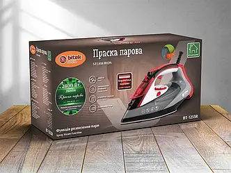 Праска парова з керамічною підошвою 2800Вт BITEK BT-1255R 10шт 6511