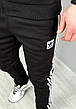 Спортивний костюм Adidas Адідас чорний спорт костюм зі смужками, фото 6
