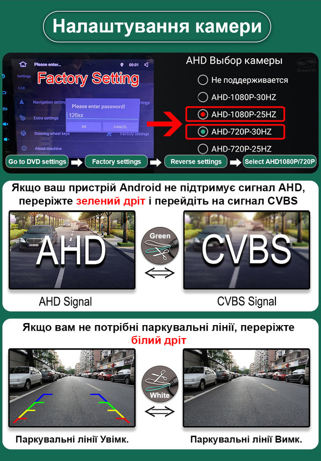 Налаштування камер