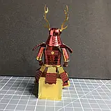 3д пазл металевий самурай червоний, фото 9