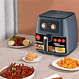 Повітряна Фритюрниця для приготування без олії 8 л на 1700 Вт Air Fryer RAF 5294, Фритюр для кухні, фото 6