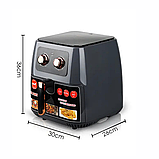 Повітряна Фритюрниця для приготування без олії 8 л на 1700 Вт Air Fryer RAF 5294, Фритюр для кухні, фото 3
