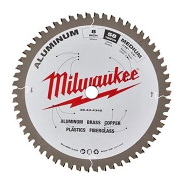 Пиляльний диск Milwaukee Alu PFTE Ø 203х5/8"х2.4 мм 58 зуб. (48404345)