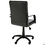 Крісло офісне Фаворит Пластик на механізм гойдання екошкіра чорна, ТМ Амф, фото 8
