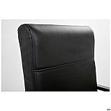 Крісло офісне Фаворит Пластик на механізм гойдання екошкіра чорна, ТМ Амф, фото 10