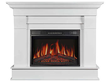 Камінокомплект ArtiFlame Albion AF23S Білий (зі звуком) Електричний Камін з ефектом живого вогню