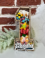 Солодкий набір - цифра 1 з желе (основа – ДВП)