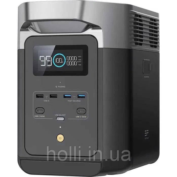 Портативна зарядна станція EcoFlow DELTA 2 1800W/1024Wh, Електростанція 4 розетки 220 В, із заряджанням від сонячної панелі