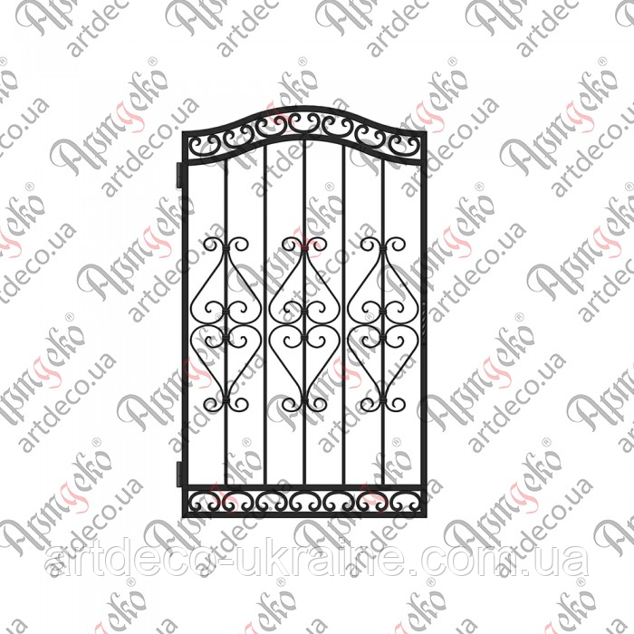 Кована хвіртка (КД-19) 1600х950 КОМПЛЕКТ ЕЛЕМЕНТІВ, фото 1