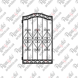 Кована хвіртка (КД-19) 1600х950 КОМПЛЕКТ ЕЛЕМЕНТІВ