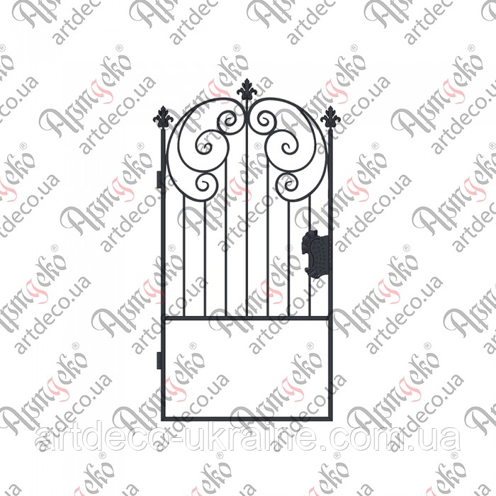 Кована хвіртка.2000х1000.(КД-13) КОМПЛЕКТ ЕЛЕМЕНТІВ, фото 1