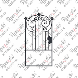 Кована хвіртка.2000х1000.(КД-13) КОМПЛЕКТ ЕЛЕМЕНТІВ
