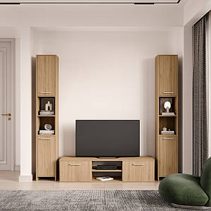 Комплект меблів у вітальню, тумба під телевізор та 2 пенали для дому F-5+K-12+F-5