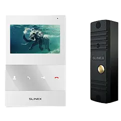 Slinex SQ-04M(White) + ML-16НR(Black) Комплект відеодомофона