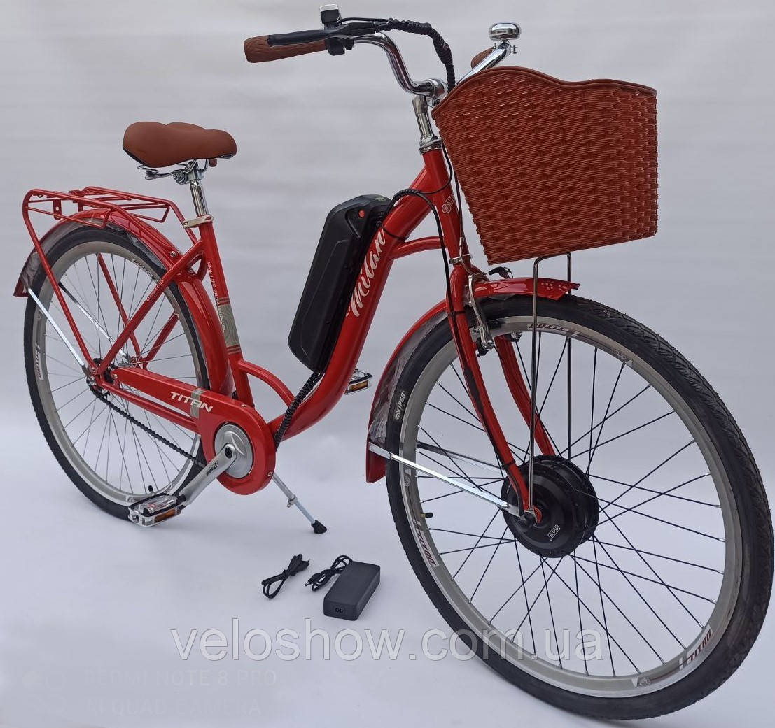 Електровелосипед 28 Milan 500W, 48V10AH, 18A мотор MXUS міський жіночий дорожній унісекс Titan