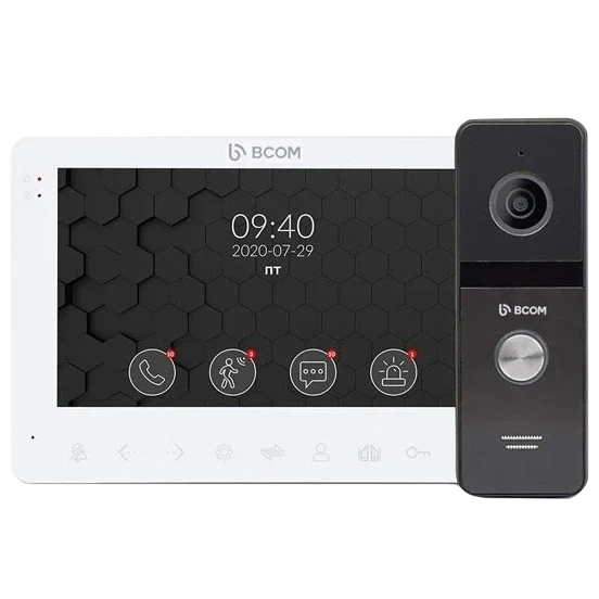 BCOM BD-780FHD White Kit Комплект відеодомофона, фото 1
