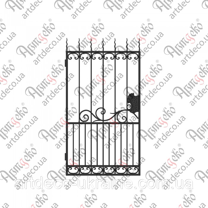 Кована хвіртка. КОМПЛЕКТ ЕЛЕМЕНТІВ 1975х1030, фото 1