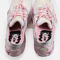 Кросівки Asics Gel Nyc Silver Pink Асікс Гель Нук срібло рожеві шкіра текстиль демісезон, фото 4