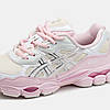 Кросівки Asics Gel Nyc Silver Pink Асікс Гель Нук срібло рожеві шкіра текстиль демісезон, фото 10
