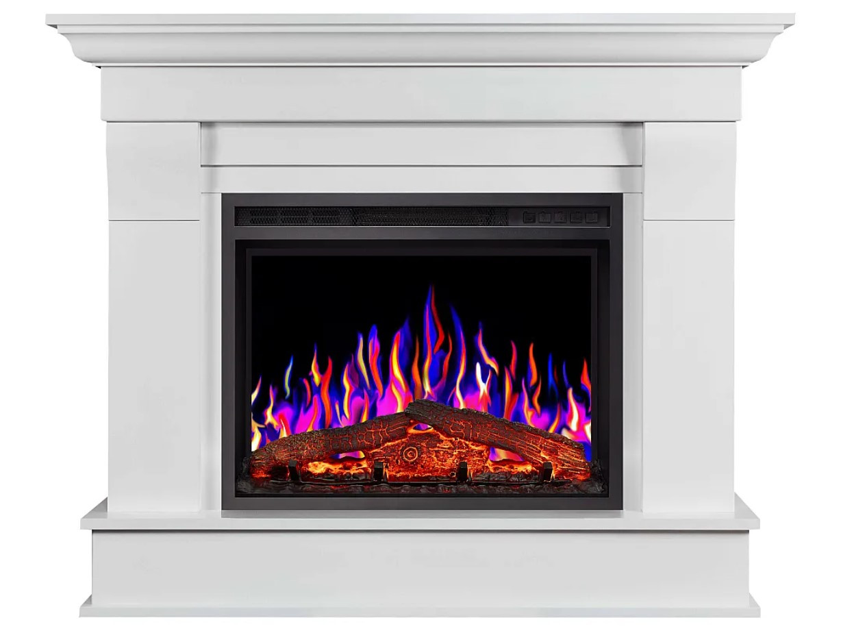 Камінокомплект ArtiFlame Albion AF24 Білий (зі звуком) Електричний Камін з ефектом живого вогню, фото 1