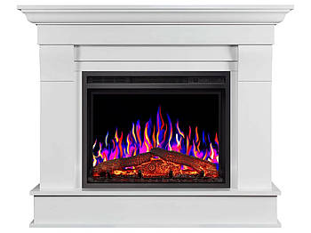 Камінокомплект ArtiFlame Albion AF24 Білий (зі звуком) Електричний Камін з ефектом живого вогню