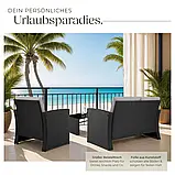 Набір меблів для відпочинку Lucca, чорний колір, фото 4