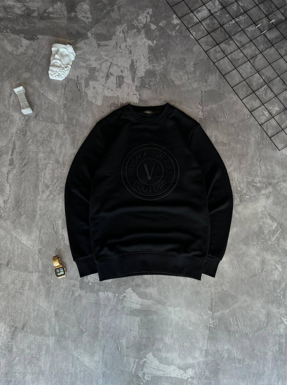 Кофта світшот чоловічий чорний весна-осінь Туреччина брендовий Versace