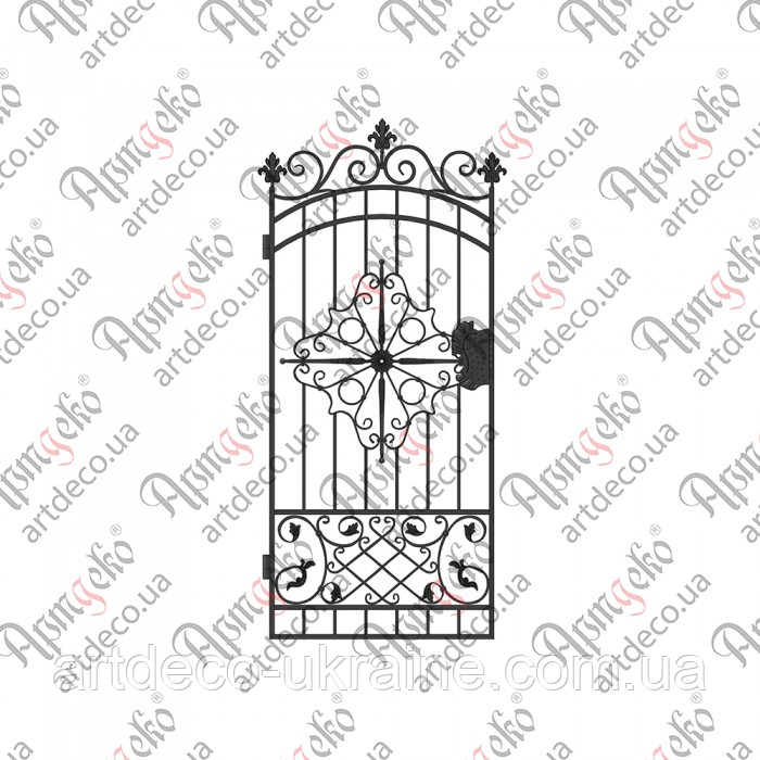 Кована хвіртка.(КД-08)  2120х920 КОМПЛЕКТ ЕЛЕМЕНТІВ, фото 1